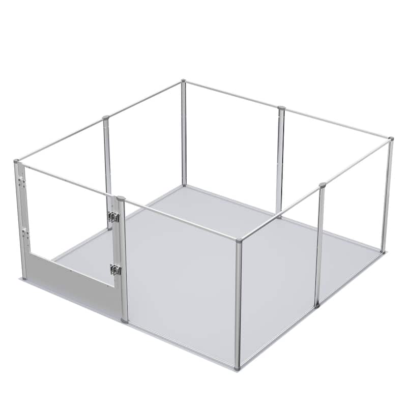 Acrylic Dog Playpen Fence Exercise Play Pen for Cats, Puppies, Rabbits