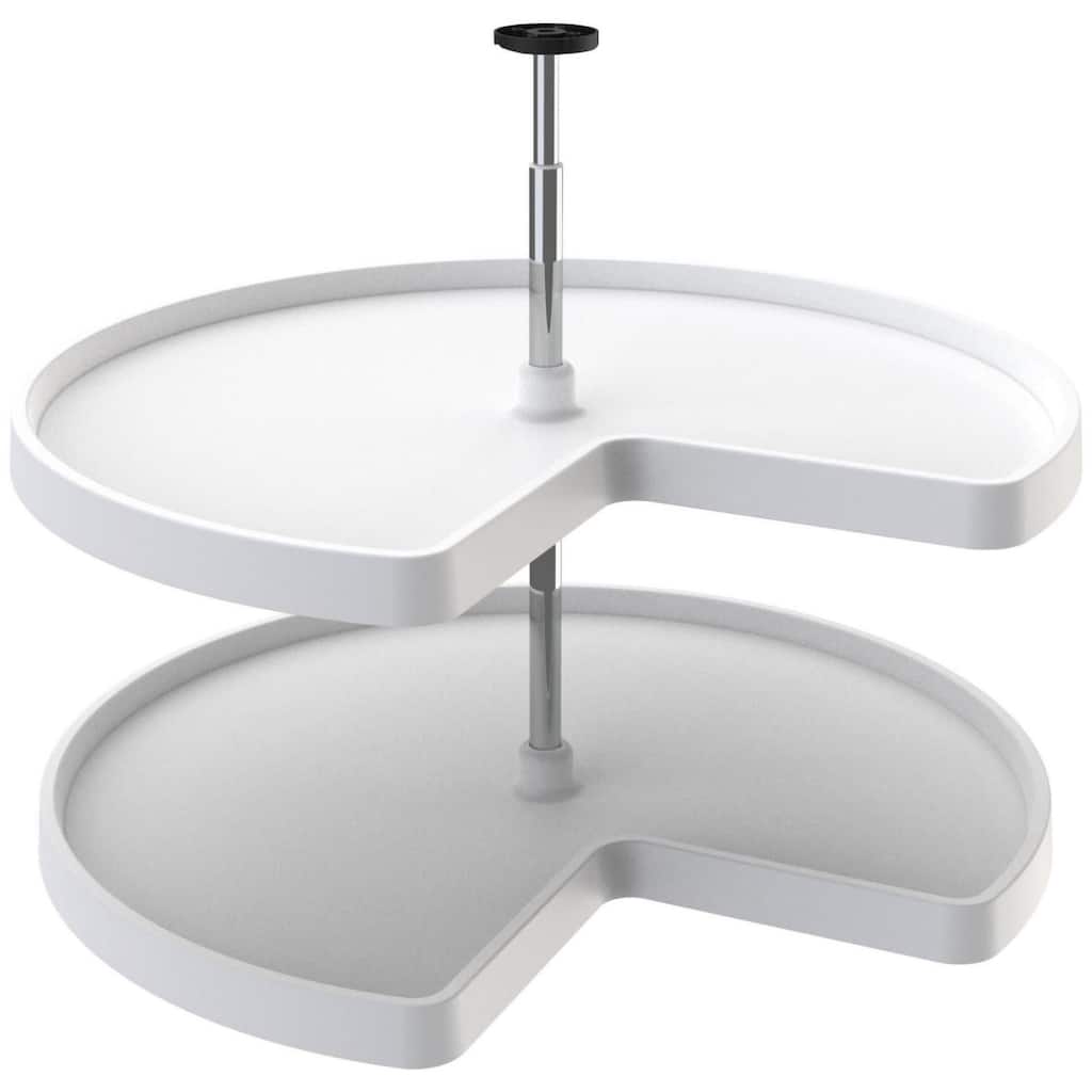 Rev-A-Shelf Value Line 32 Inch Pie Cut 2 Shelf Lazy Susan Set with
