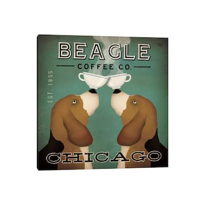 iCanvas "Beagle Coffee Co." by Ryan Fowler Canvas Print