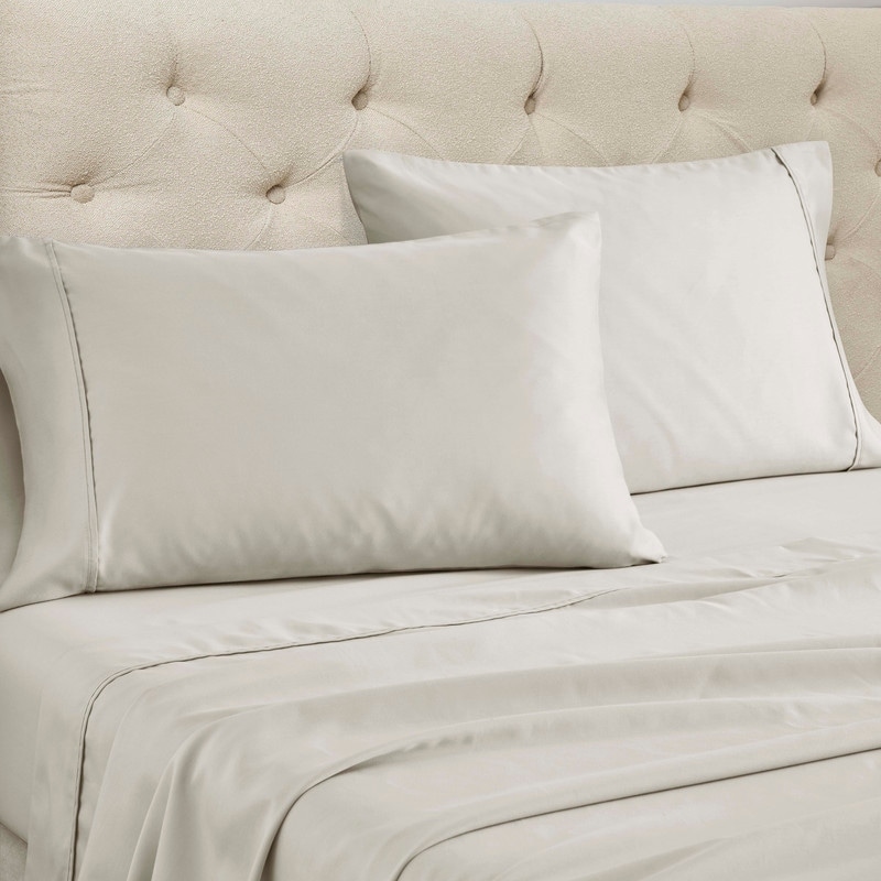 Superior Cotton Blend Solid 1500 Thread Count Deep Pocket Bed Sheet Set