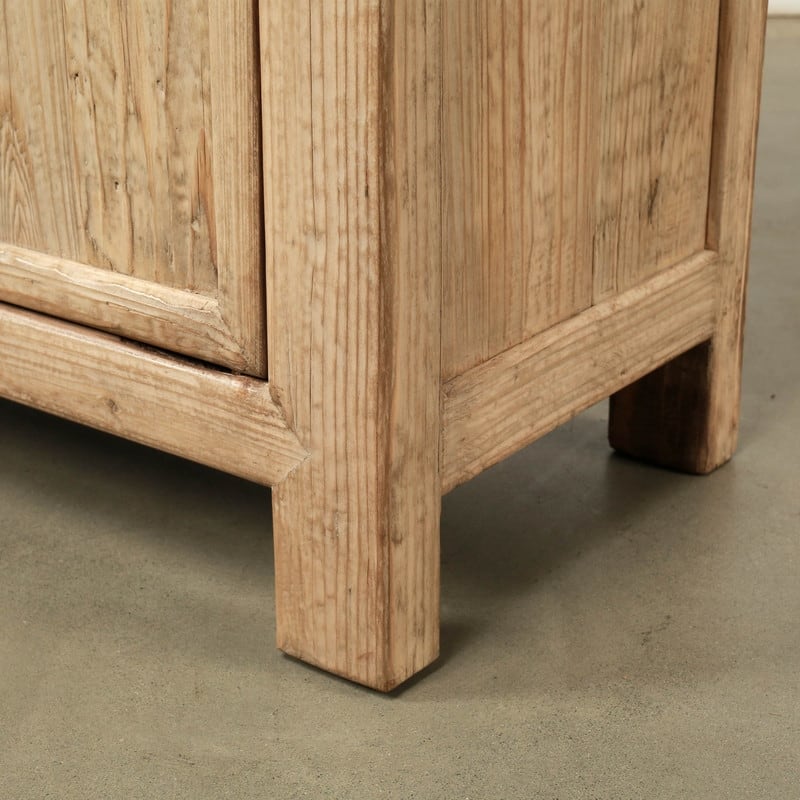 77" Long Three Drawers Sideboard Weathered Natural