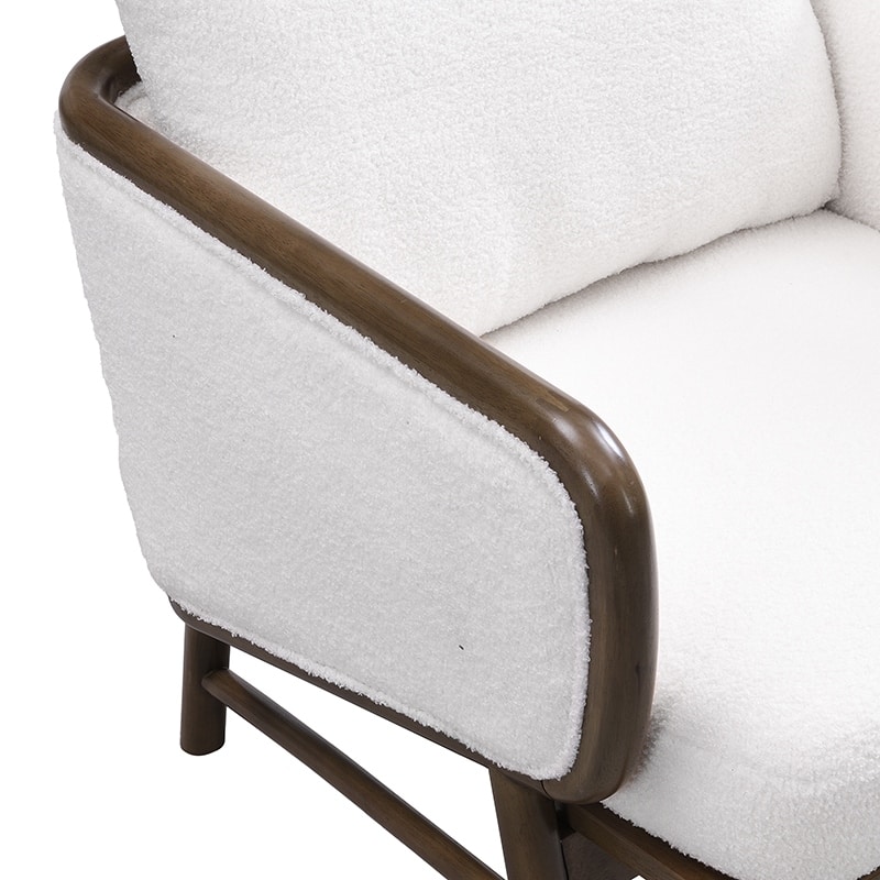 Sherpa Fabric Accent Chair