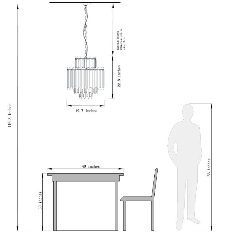 9/10-Light Luxury Stainless Steel Chandelier with Crystal Accents