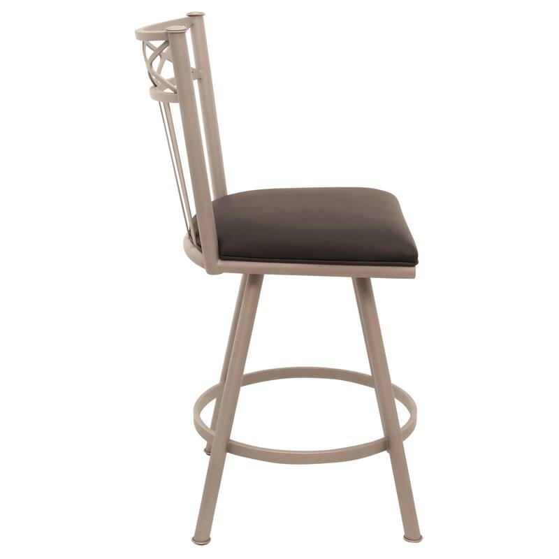 Tempo Furniture Lennix Swivel 26" Counterstool w/ Fully Welded Metal Frame (Commercial Grade) by Furnish Theory (Various Colors)