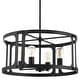 preview thumbnail 1 of 7, Quorum International 8231-4 Colburn 4 Light 22" Wide Pendant Matte Black