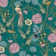 Pine Floral and Birds Peel and Stick Wallpaper - 10'ft H x 24''inch W