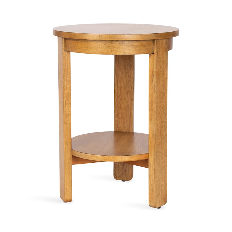 Kate and Laurel Foxford Round Wood Side Table - 16x16x23 - Natural