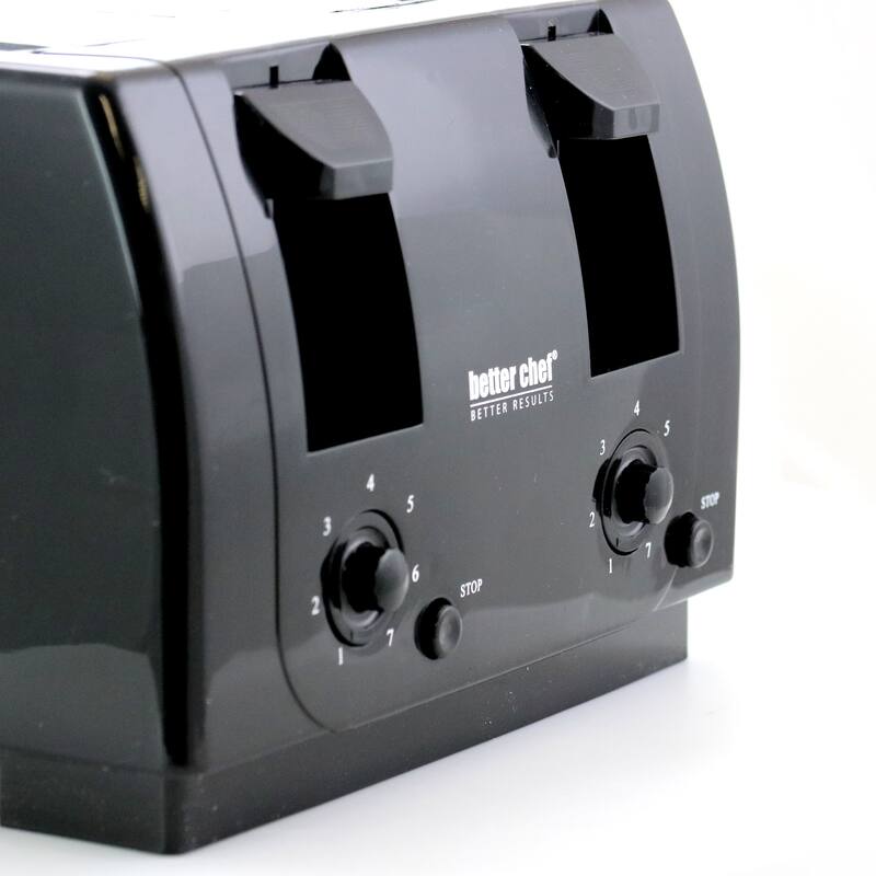 4 Slice Dual Use Easy Dial Control Toaster in Black