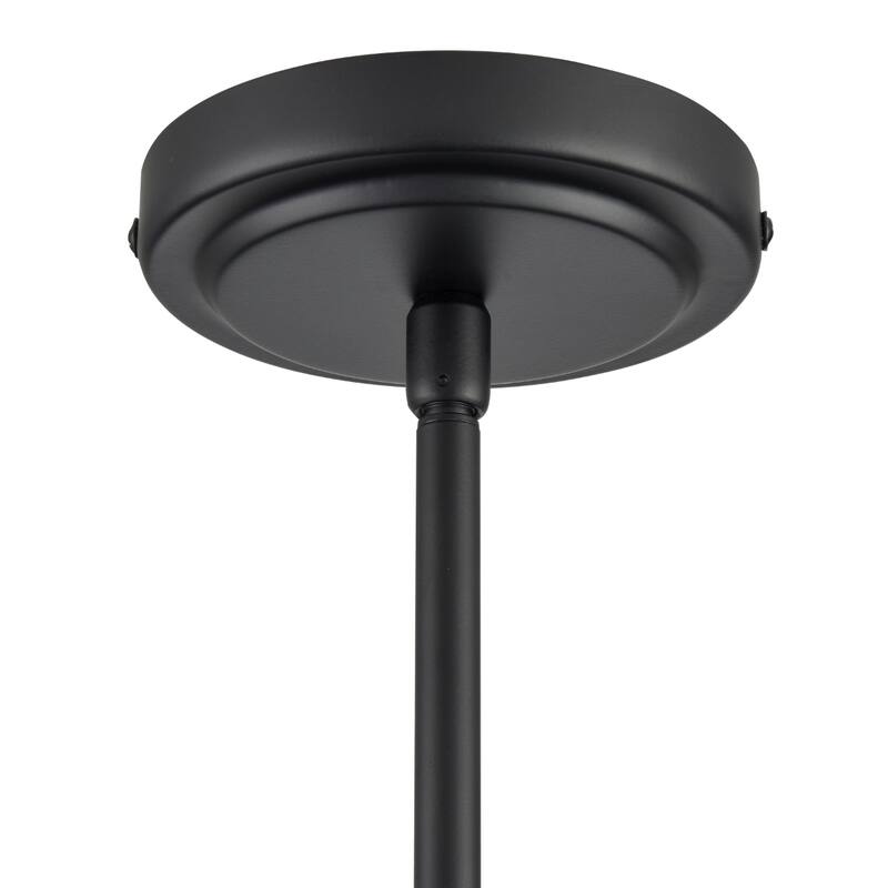 Boman 23-inch Wide 3-Light Chandelier in Matte Black