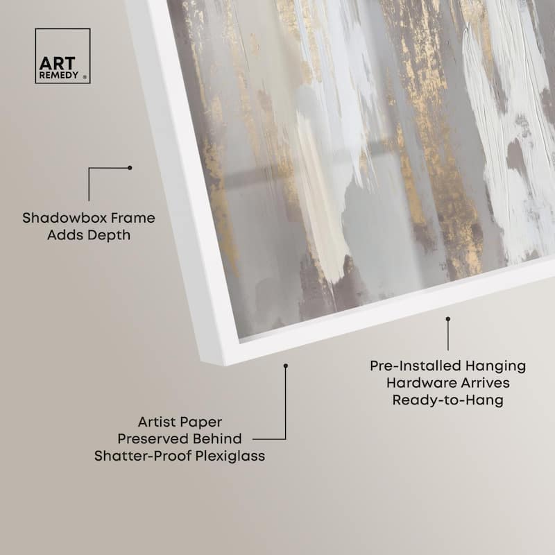 Flooding Gold II Shadowbox by Art Remedy