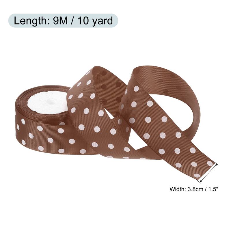 Grosgrain Ribbons with Dots Ribbon Bow Decoration