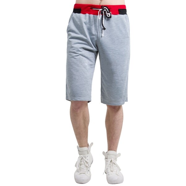 men's shorts elastic waistband drawstring