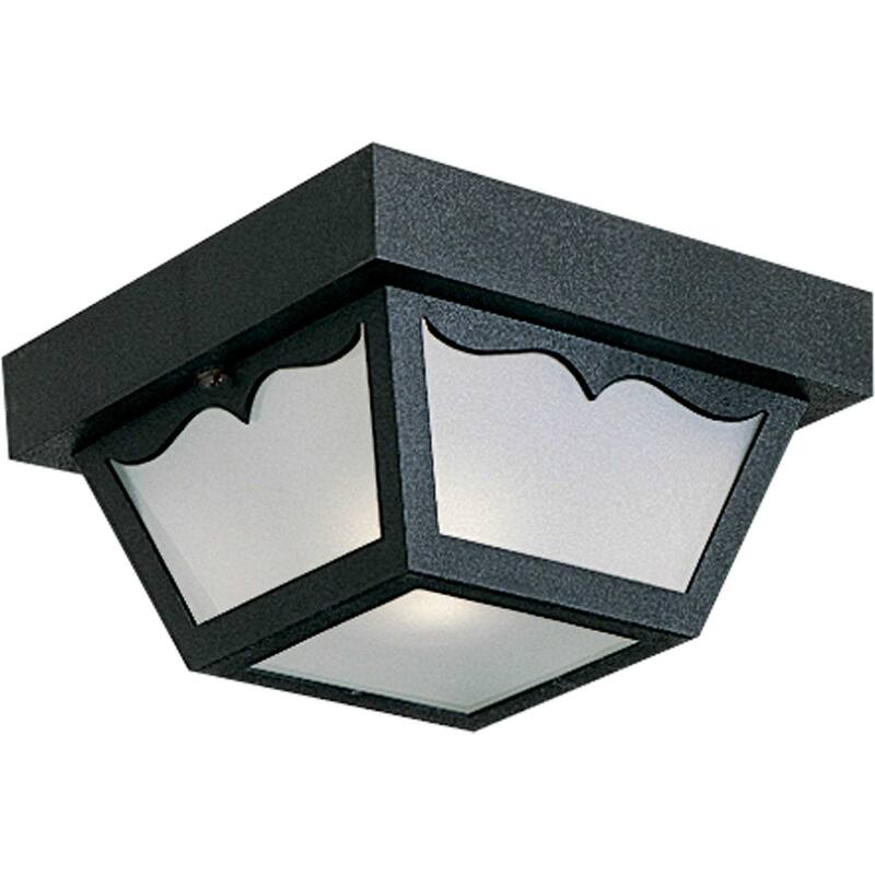 Progress Lighting Ceiling Mount Series 8-1/4" Single-Light - Black