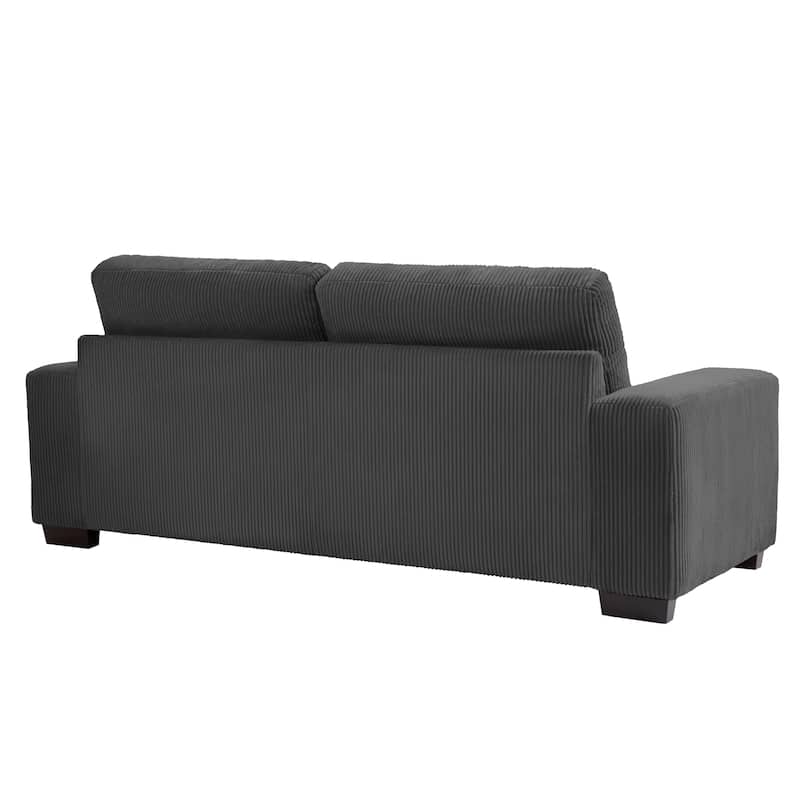 80.1" Wide Linen Corduroy Loveseat Living Room Sofa Couch