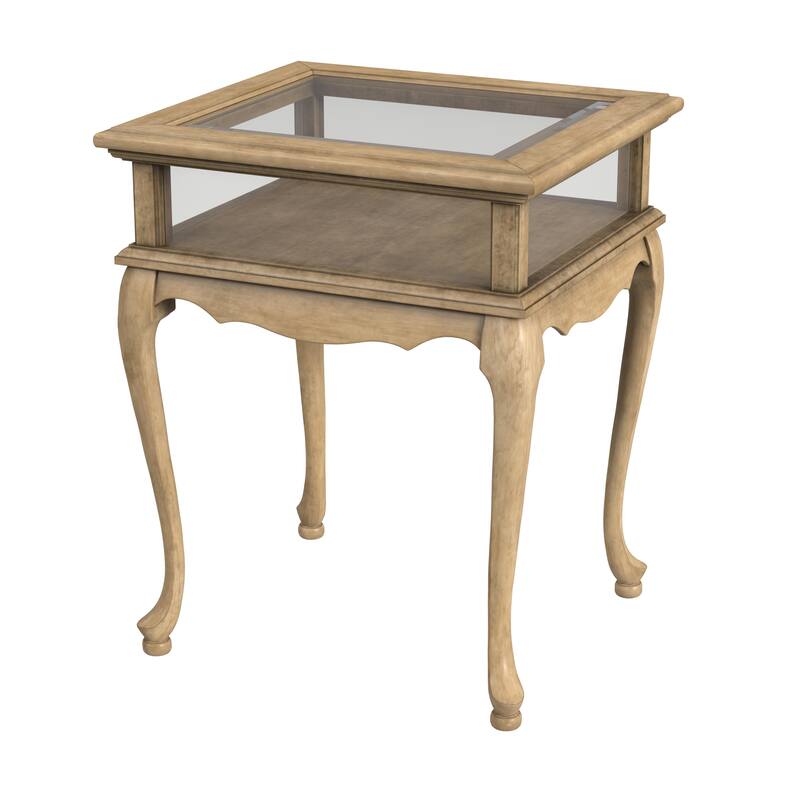 Burton Antique Beige Curio Table - Antique Beige