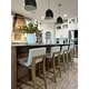 preview thumbnail 69 of 115, Gracie Modern Bar Stool, Boucle Upholstered Chair and Brushed Wooden Legs