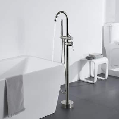 Freestanding Tub Filler Faucet with Handshower