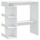 preview thumbnail 3 of 48, vidaXL Bar Table with Storage Rack 39.4"x19.7"x40" Engineered Wood - 39.4" x 19.7" x 40"
