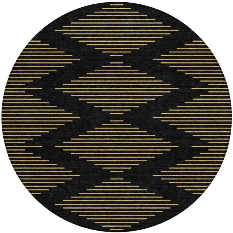 HomeRoots Geometric Transitional Rectangle Outdoor Rug