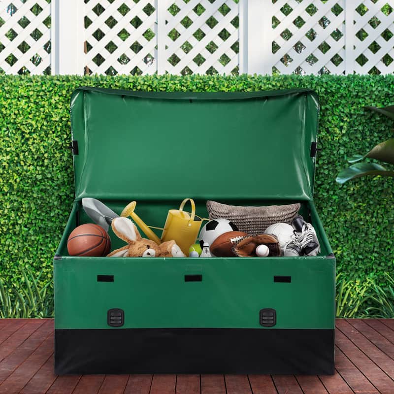 Outdoor Storage Box Patio Deck Box Waterproof PE Tarpaulin