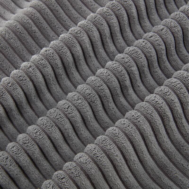 Corduroy 3 Seater Modular Sofa with Removable Back Cushions and 5 Pillows