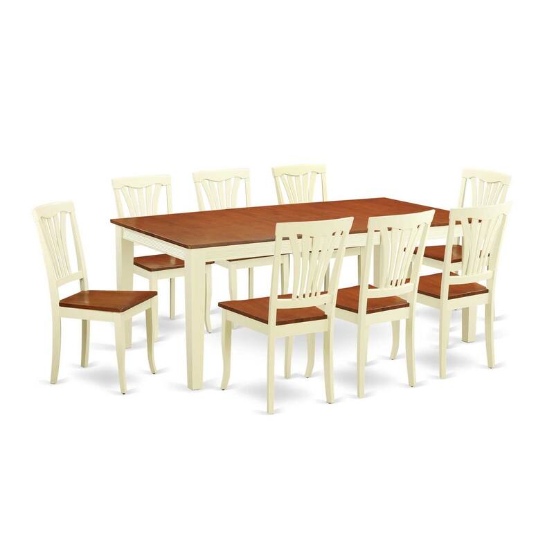 Rustic Dinette Set - Table and 8 Chairs - Kitchen Dining Room Furniture