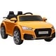 preview thumbnail 1 of 5, Audi TT RS Licensed Kids Electric Ride-On Car, 6V with Parent Remote, Music Player, and Lights, Perfect for Ages 3-5 Yellow