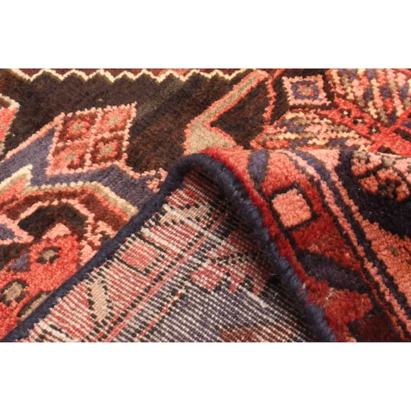 ECARPETGALLERY Hand-knotted Andelz Dark Brown Wool Rug - 4'0 x 7'0