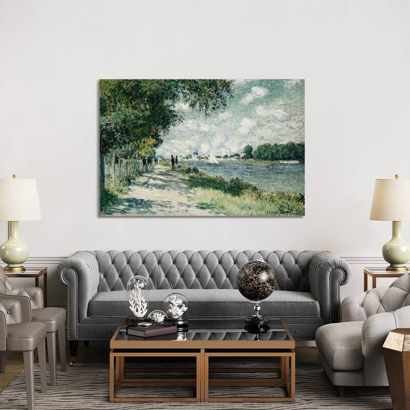 iCanvas "The Seine at Argenteuil, 1875 " by Claude Monet Canvas Print