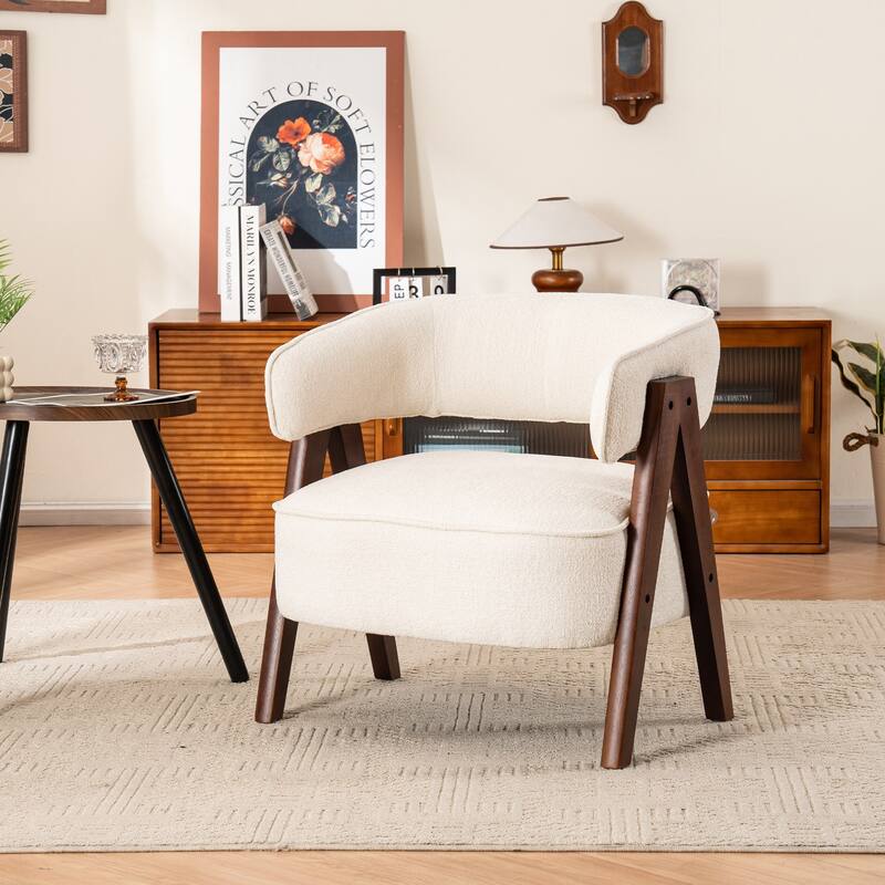 Accent Arm Chair Single Fabric Living Room Chair 27.56" W x 23.62" D x 27.95" H