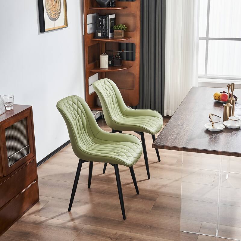 Modern Dining Chairs Set of 2 Upholstered Dining Room Chairs
