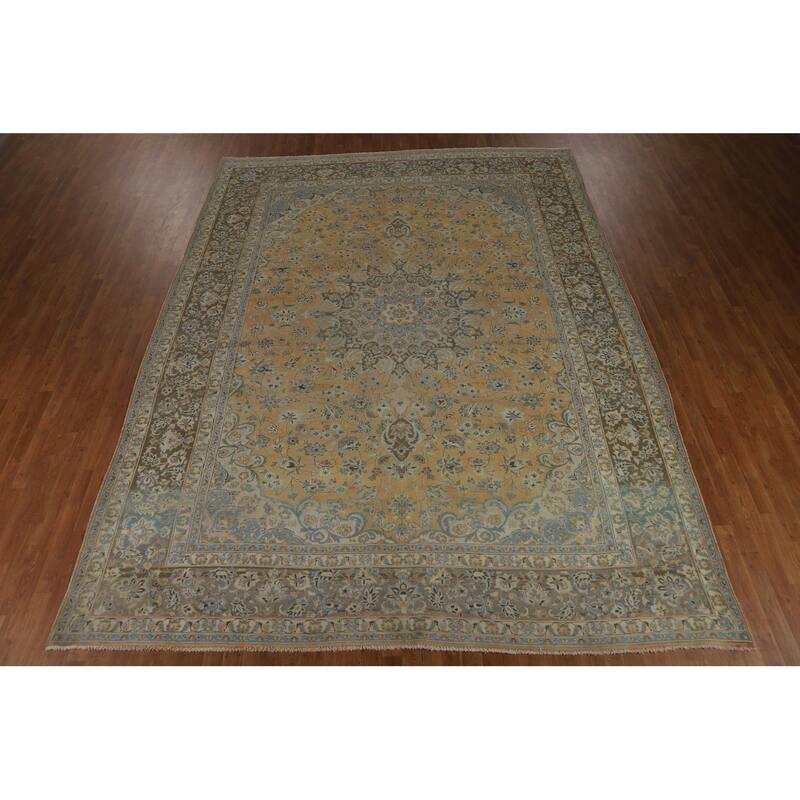 Traditional Najafabad Persian Area Rug Hand-Knotted Wool Carpet - 9'10" x 13'1"
