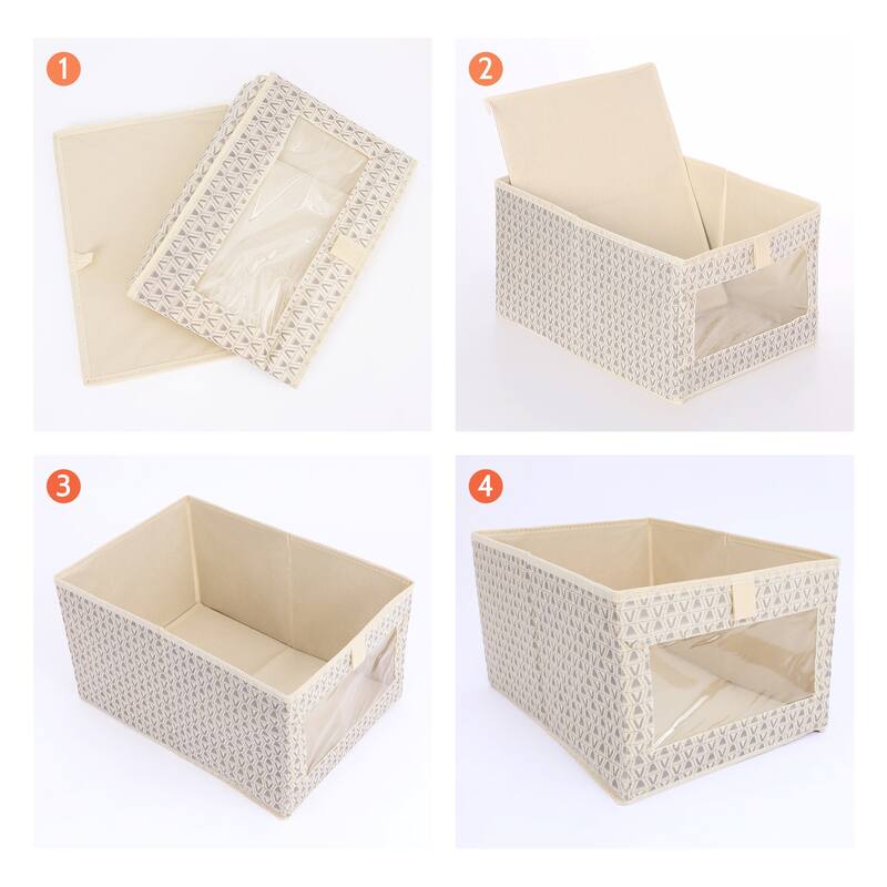 Storage Cube, Fabric Storage Bin for Shelves Closet, 1 Pack Collapsible Storage Basket for Organizing Clothes Books