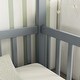 preview thumbnail 7 of 5, Double Twin Size Pine Wood House Floor Bed w/Fence & Guardrails, Grey