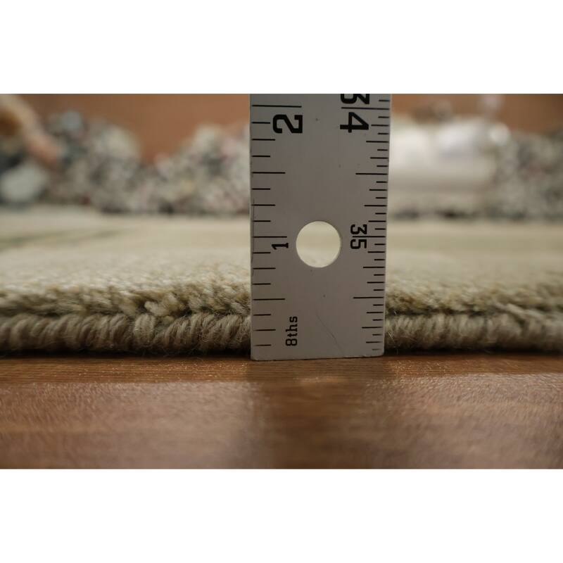 Hand Knotted Oriental 100% Wool Carpet Traditional Contemporary Beige & Ivories Art Deco Area Rug - 10' 0'' X 8' 0''