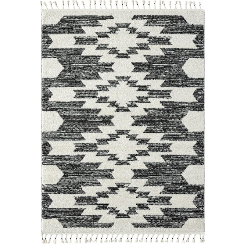 Luxe Weavers Geometric South Western Area Rug, Carpet with Fringe - Bed ...