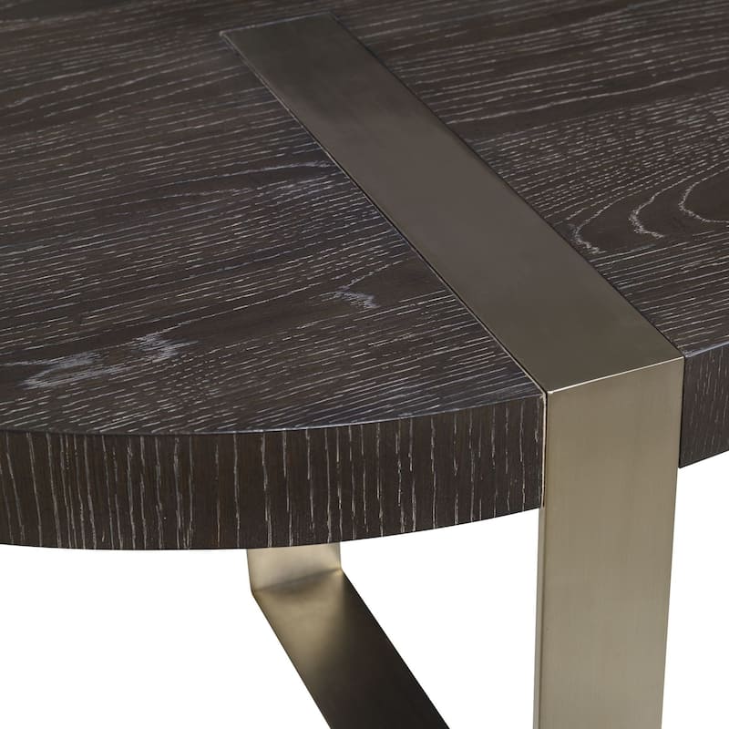 Uttermost Converge 42" Round Industrial Modern Coffee Table