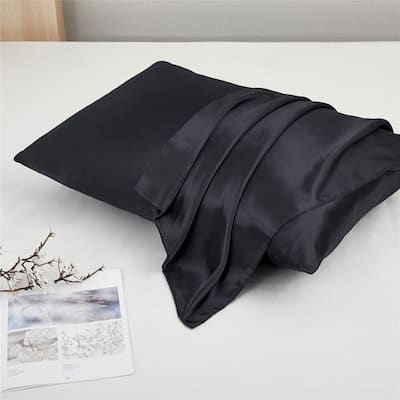 Topfinel 2 pillow covers Super Soft Silk Satin for Bedroom