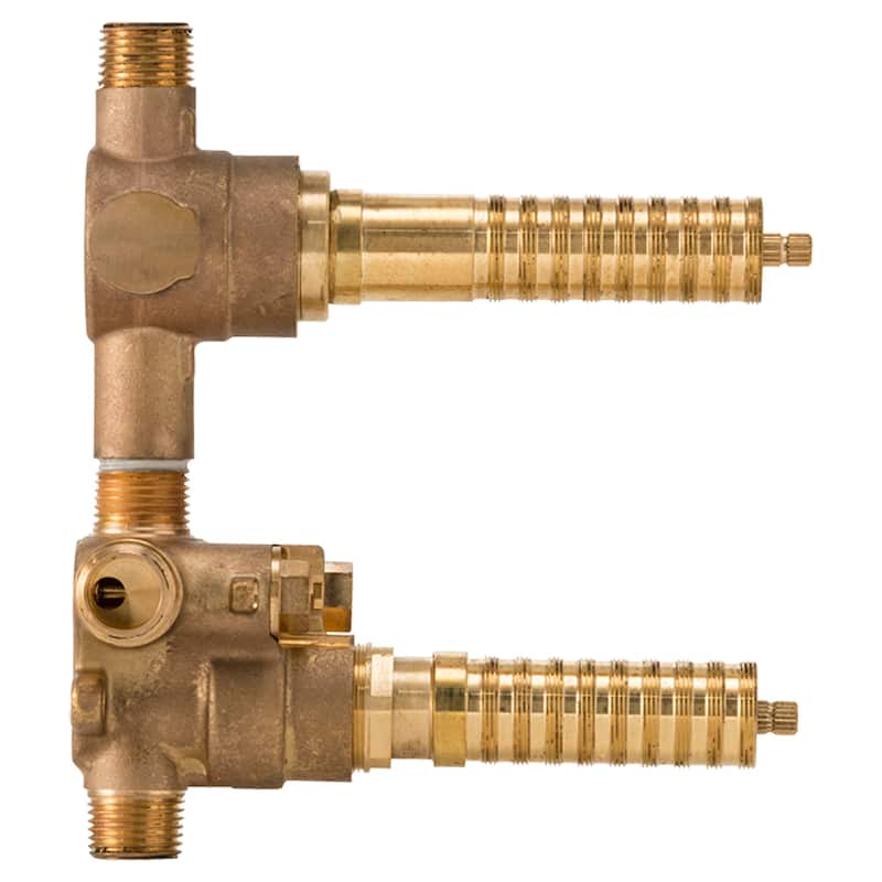 DXV 2-Handle Thermostatic Rough In Valve With 2-Way Diverter - Shared