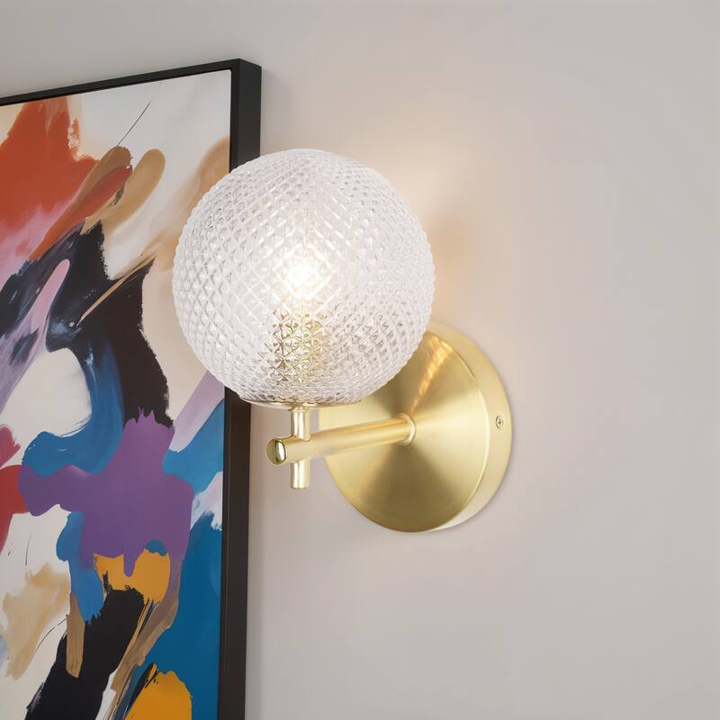 Kenroy Home Prismatic 1-Light Wall Sconce - Brushed Gold