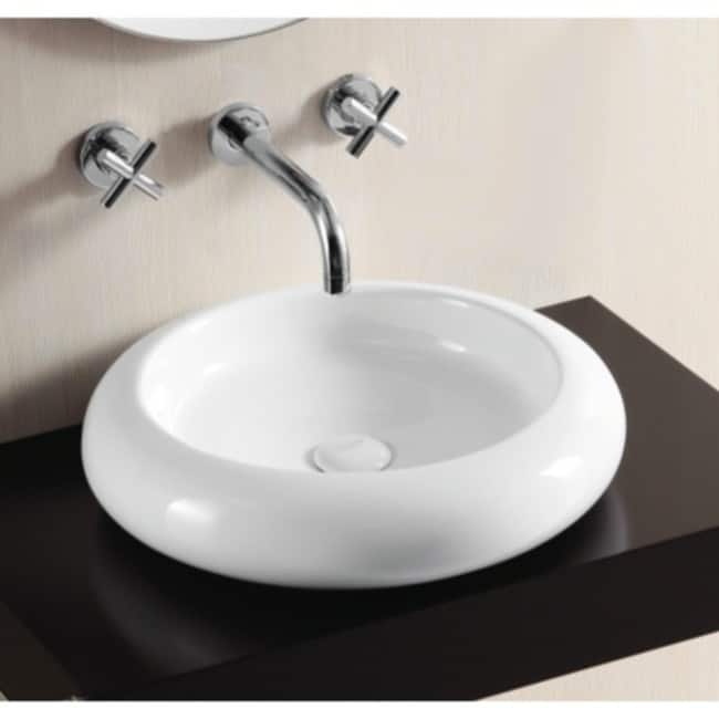 Nameeks Caracalla 18-3/8" Ceramic Vessel Bathroom Sink