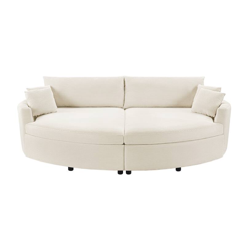 Oversized Double Chaise Lounge Sofa, Sofa Bed Recliner Loveseat Sofa Couch with Deep Seat and USB Ports