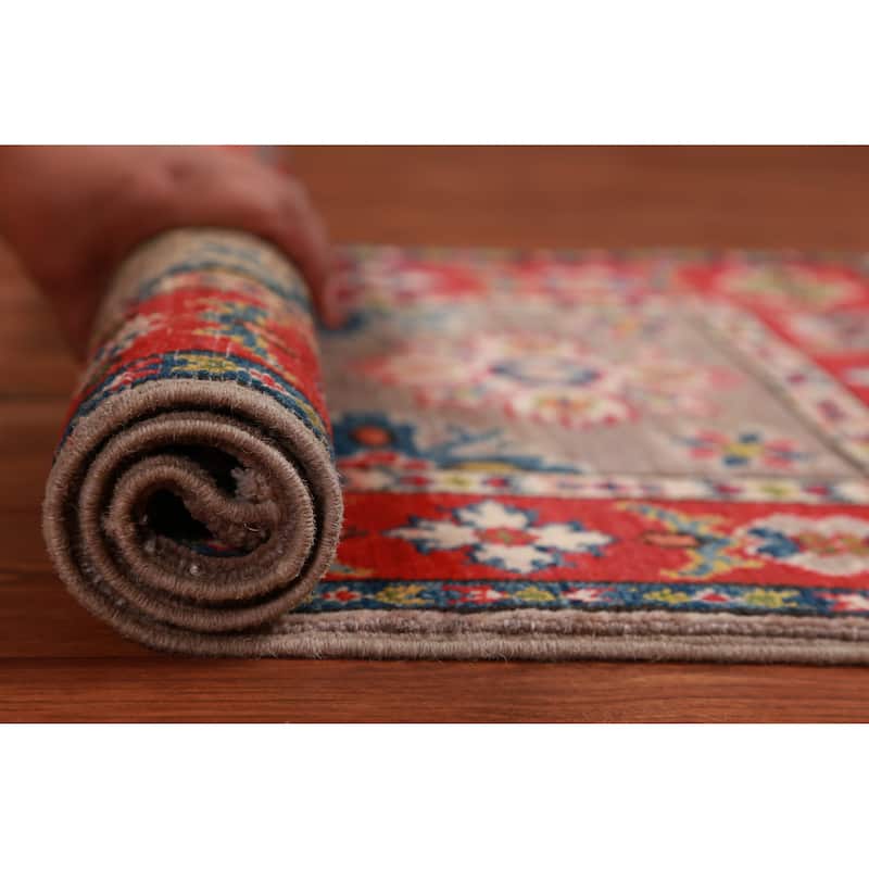 Brown Red Kazak Oriental Accent Foyer Rug Handmade Wool Carpet - 2'0"x 3'0" - 2'0"x 3'0" - Brown