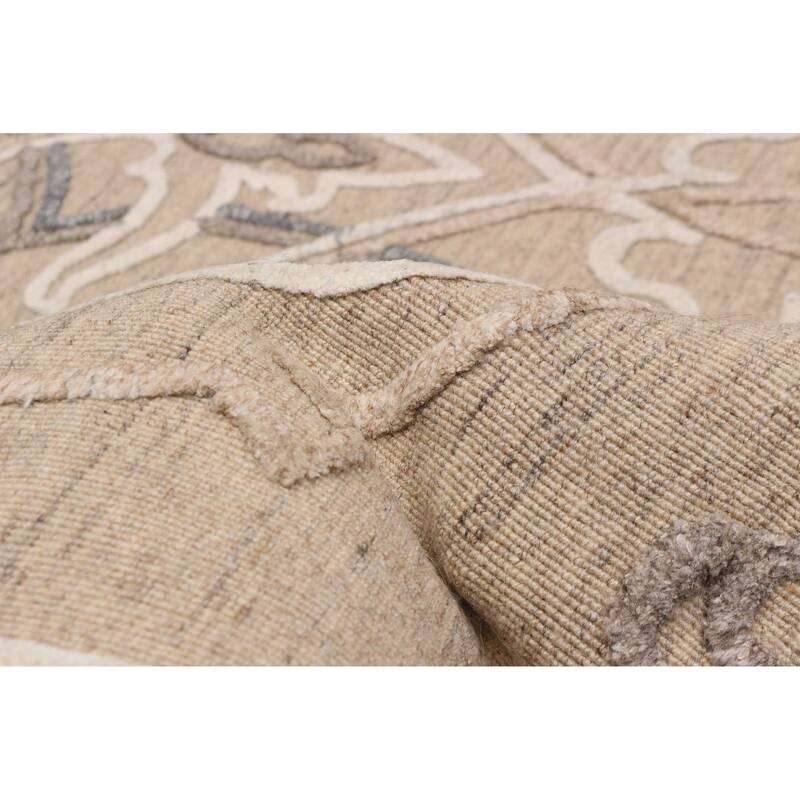 ECARPETGALLERY Hand-knotted Tangier Tan Wool Rug - 5'1 x 7'11