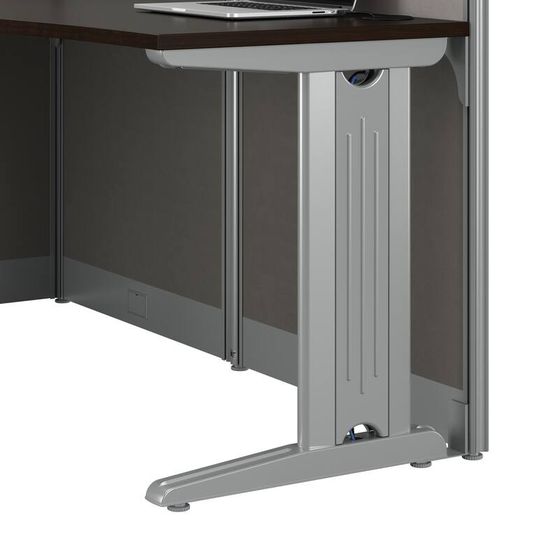 Office in an Hour 65W L-Shaped Workstation by Bush Business Furniture