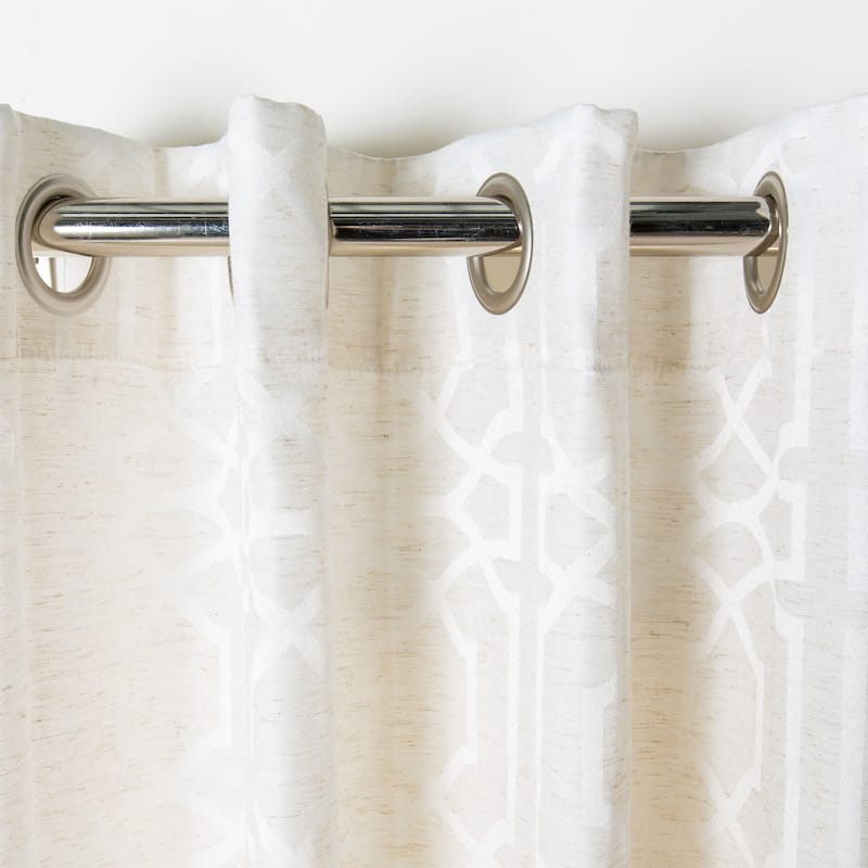 SAFAVIEH Wiepke Semi-Sheer Window Curtain Panel