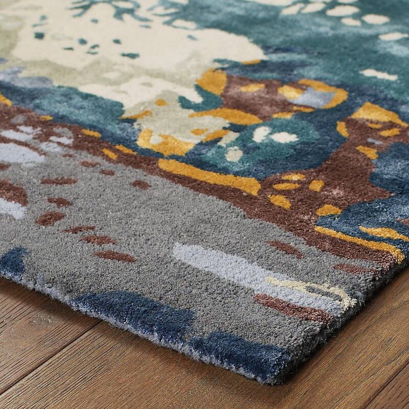 HomeRootsAbstract Industrial Rectangle Area Rug