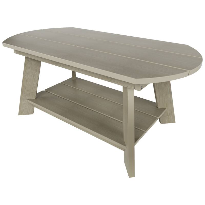 Vineyard HIPS Outdoor Eco-Friendly Coffee Table and Side Tables (3-Piece Set)