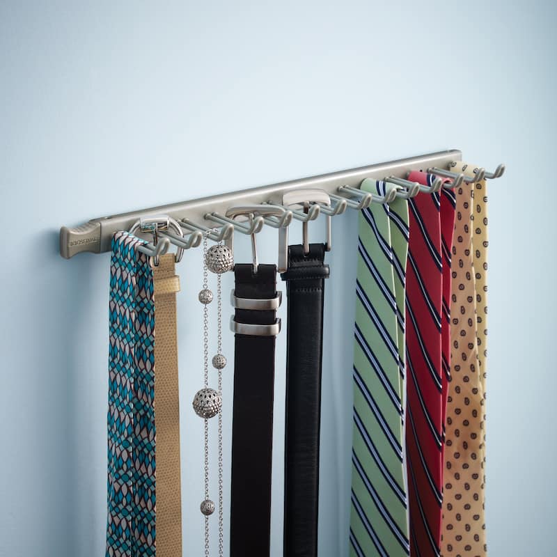ClosetMaid Sliding 14-Hook Tie & Belt Rack
