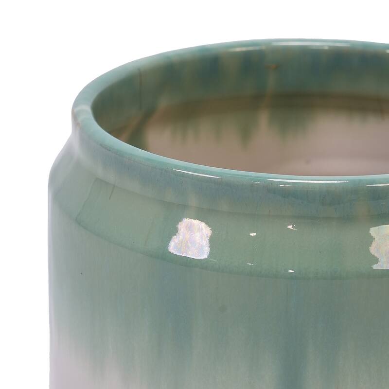 Elegant Ombre Glaze Non-Porous Ceramic Planters Pot for Aquatic Plants